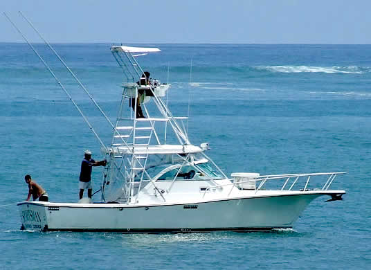 Samara Fishing charter on the sportsman boat