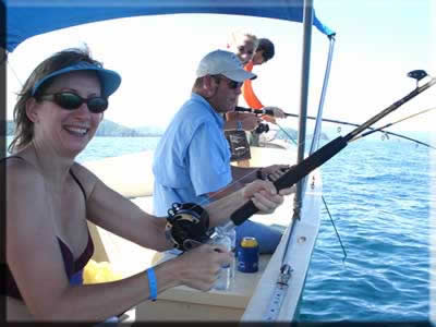 Family fishing tour in Papagayo