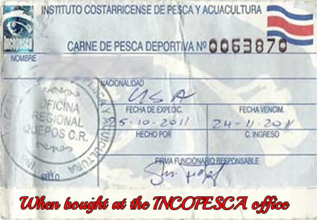 Costa Rica Fishing Licenses picture