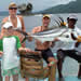 Mister Jimm told us he don't wanted to fish any big fish like the day before(two sails, two marlin, 3 mahi), but we can't make nothing for him