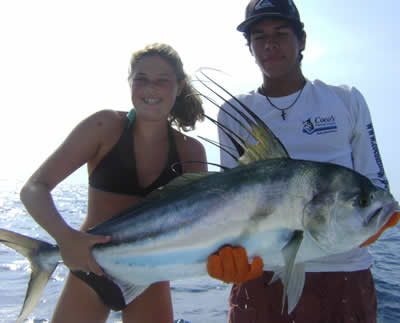 inshore fishing from the JW Marriot in Tamarindo beach