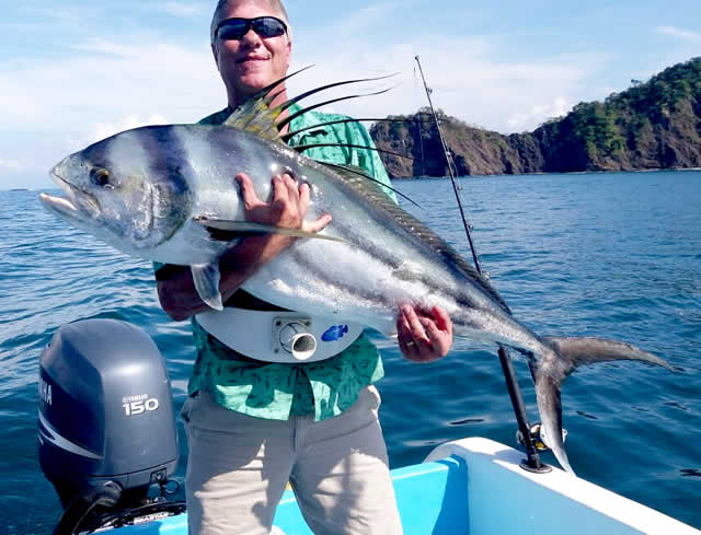 Papagayo fishing for Roosterfish on the Sea Snake boat