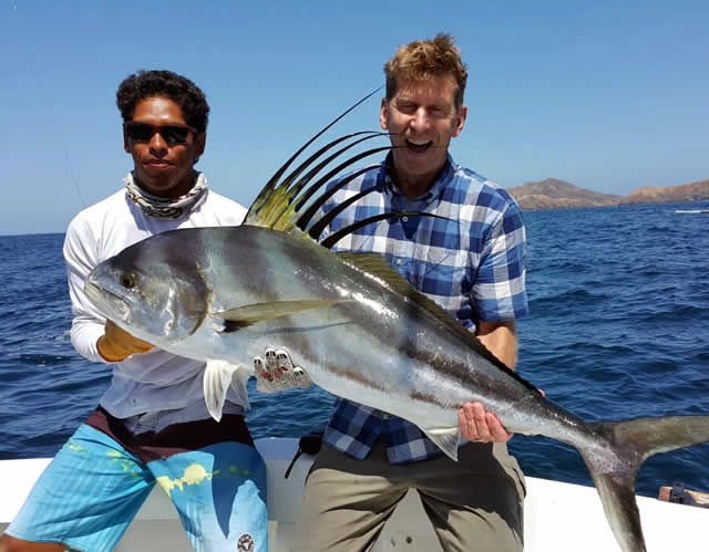 Brian Horn was rooster fishing near Playas del Coco