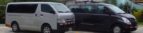 Shuttle services to meet fishing boats and transfer from airport to hotel in Papagayo or Tamarindo