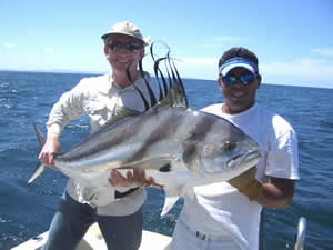 Tamarindo fishing charter for roosterfish