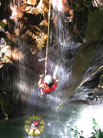 Water falls near to Guanacaste fishing region