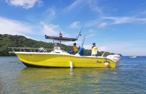 Sea Pro fishing boat in El Jobo beach Las mareas