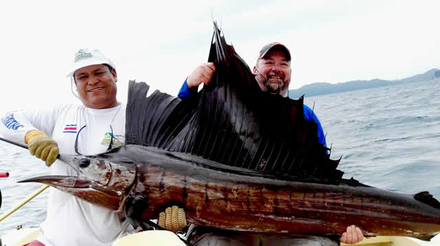 Sailfishing out of Dreams Las Mareas hotel in El Jobo Guanacaste