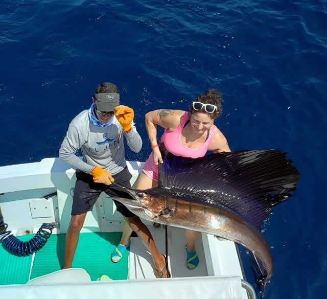 Fishing out of Playa ocotal Guanacaste